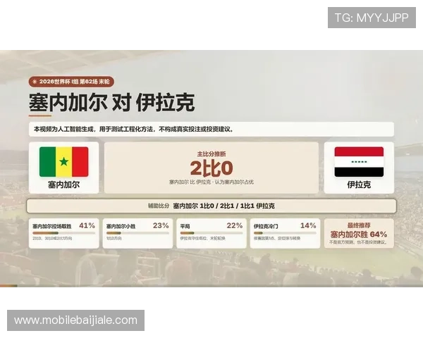2026年世界杯塞内加尔对阵伊拉克比赛预测与专家点评，谁将占据晋级有利位置